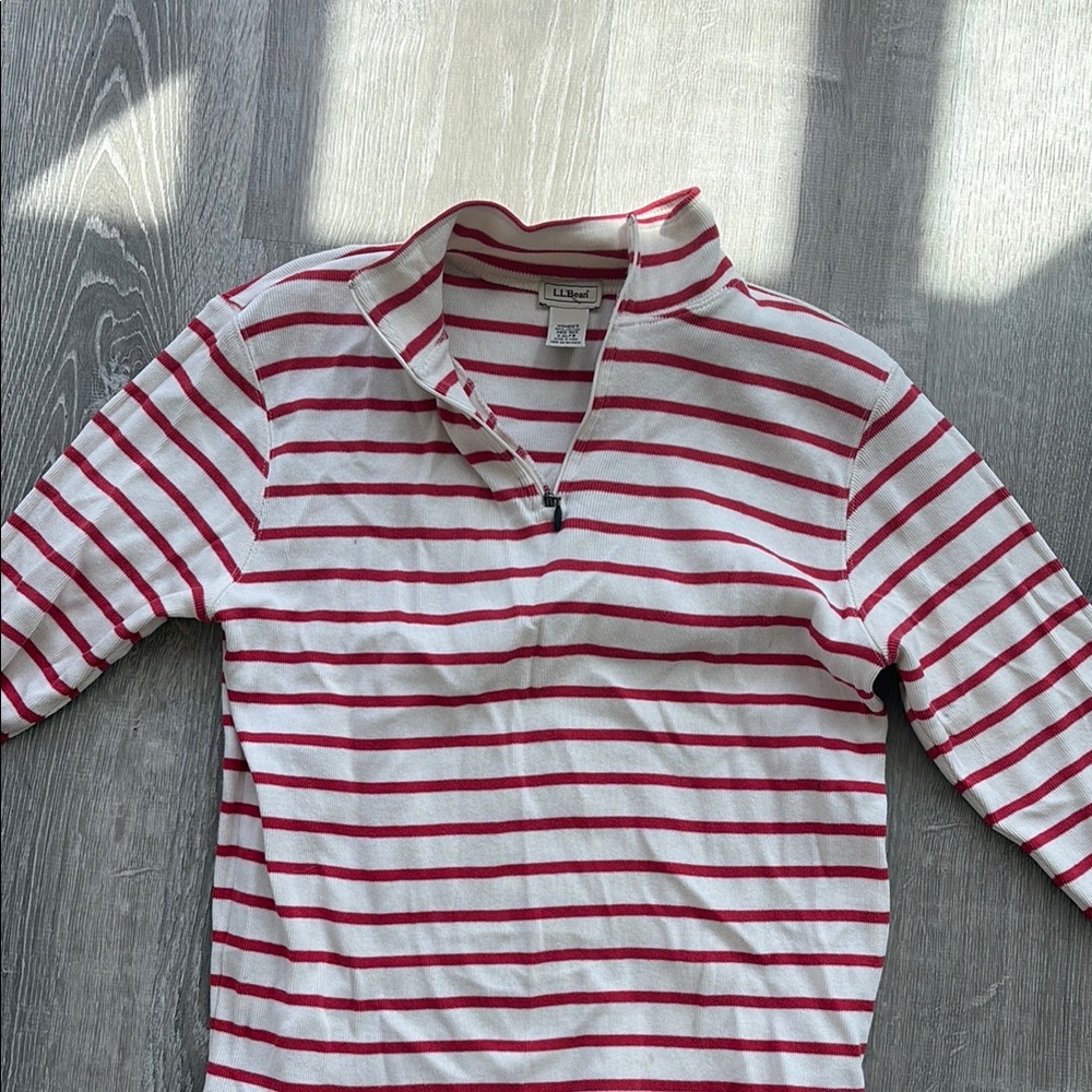 Striped Red and White Shirt